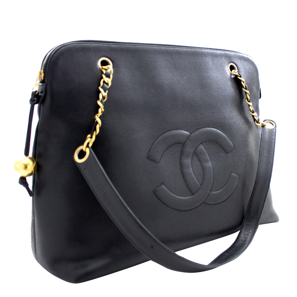 

Chanel Black Caviar Leather  Chain Shoulder Bag