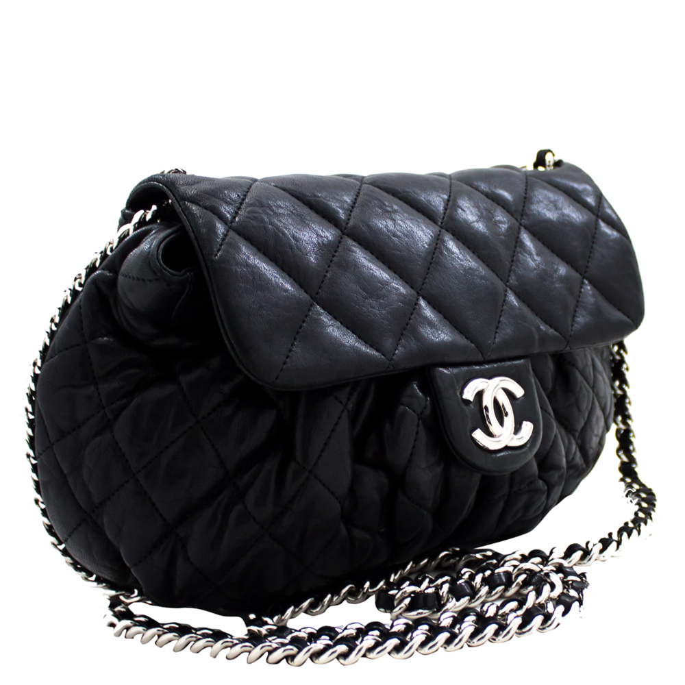 

Chanel Black Quilted Leather Shoulder Bag