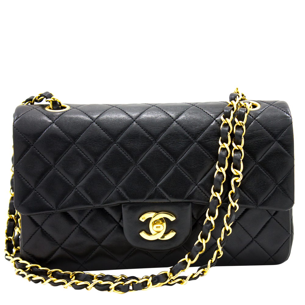 chanel double chain shoulder bag