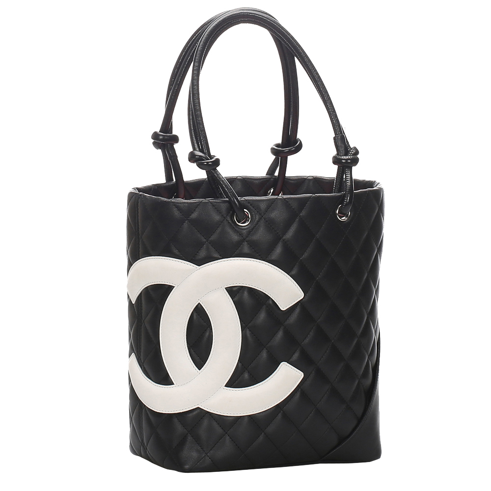 

Chanel Black Leather Cambon Ligne Tote