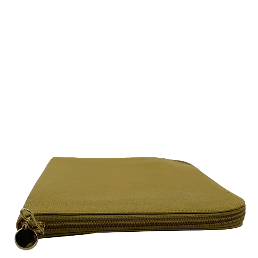 

Chanel Jaune Leather CC Zip Around Clutch Bag, Yellow