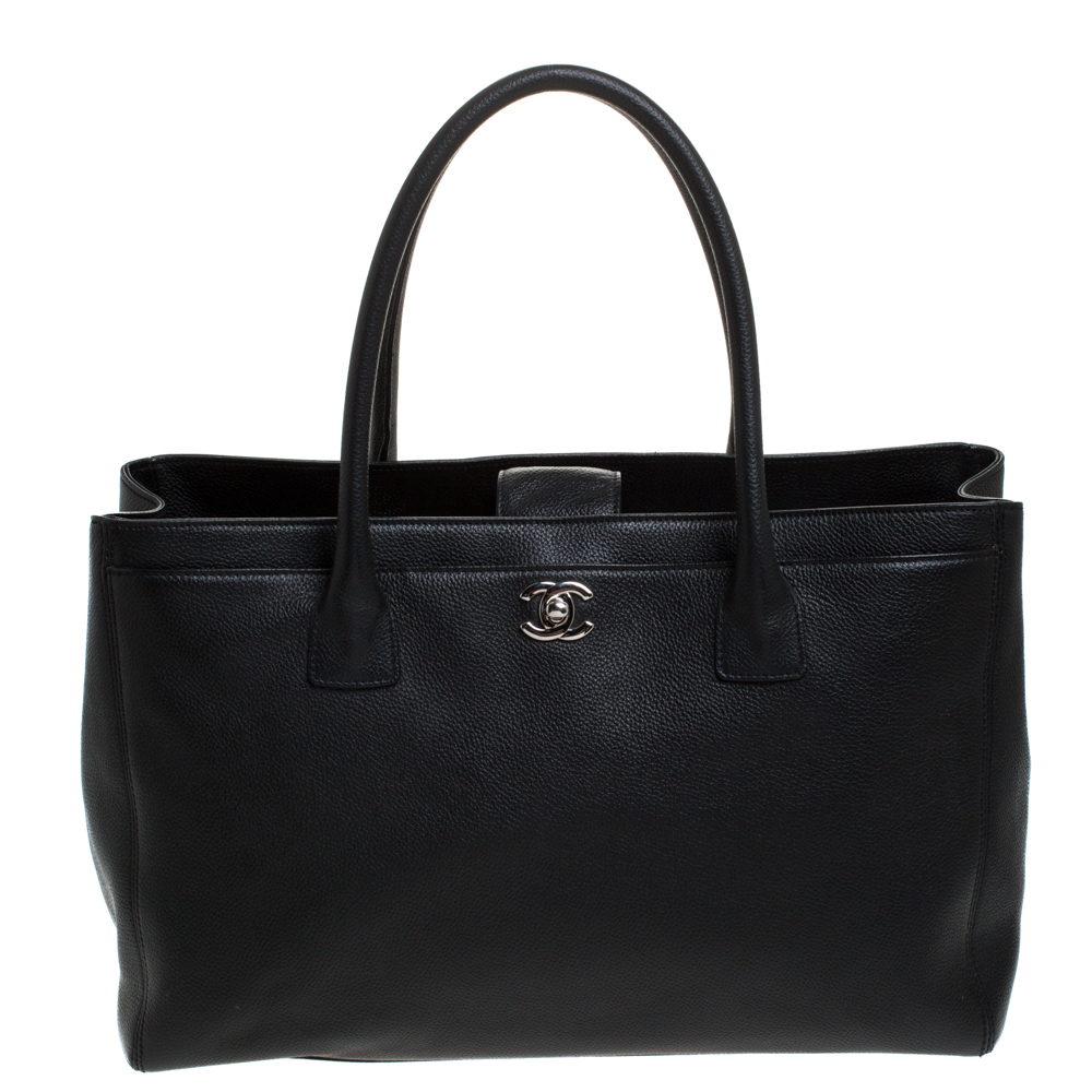 Chanel Black Leather Large Cerf Executive Tote Chanel | The Luxury Closet