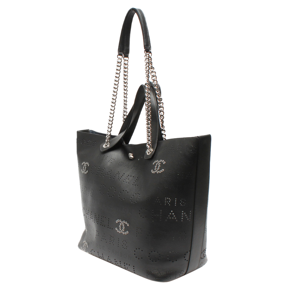 

Chanel Black Leather Chain Shoulder Bag