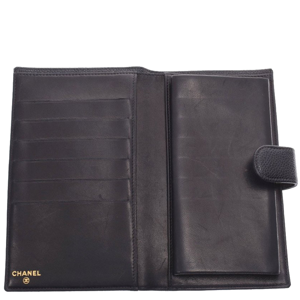 

Chanel Black Caviar Leather Wallet