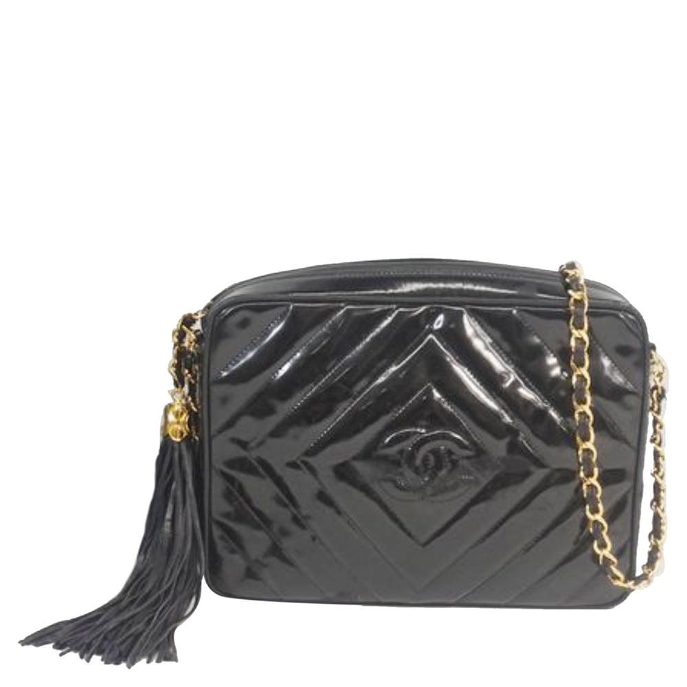 chanel patent leather crossbody