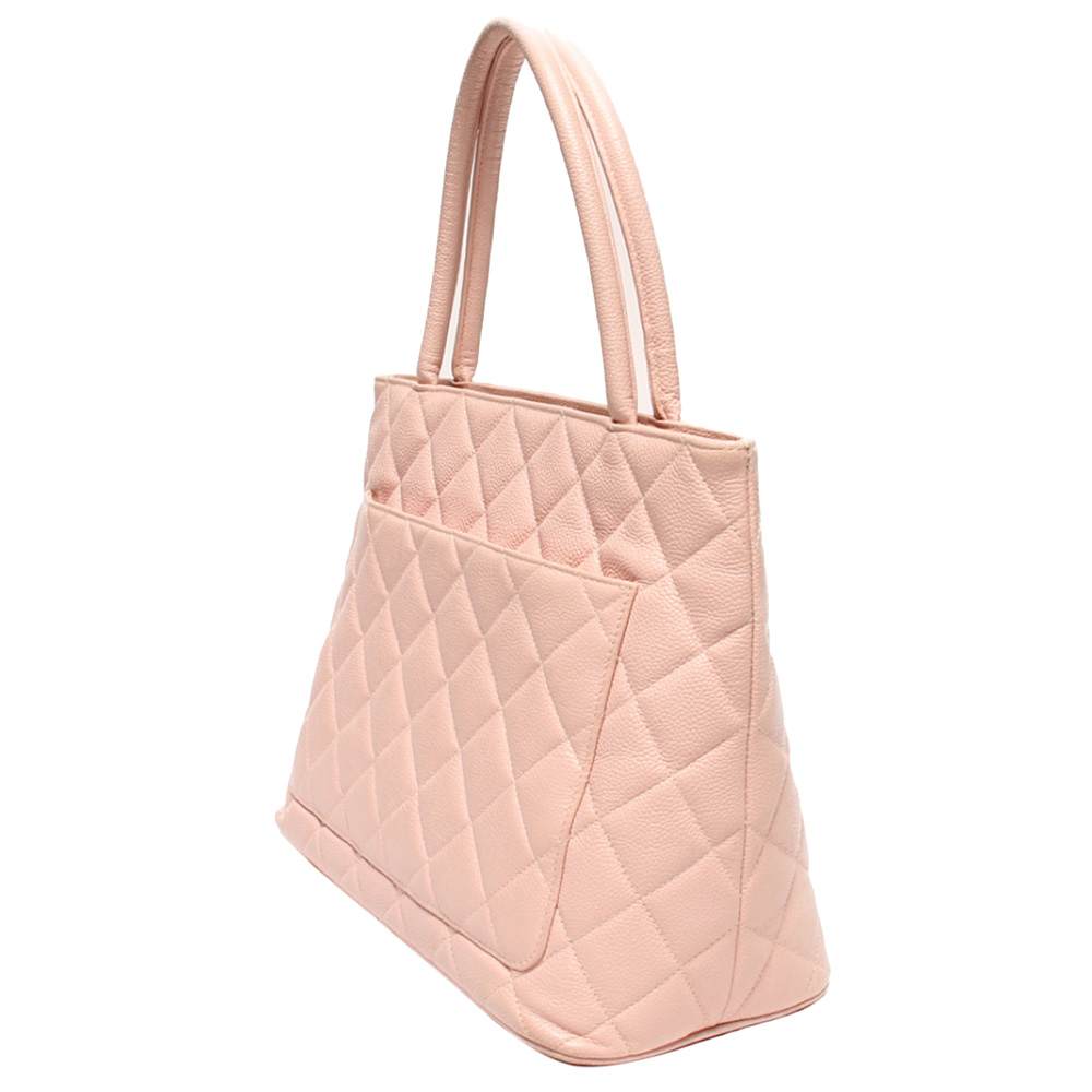 

Chanel Pink Quilted Leather Tote Bag