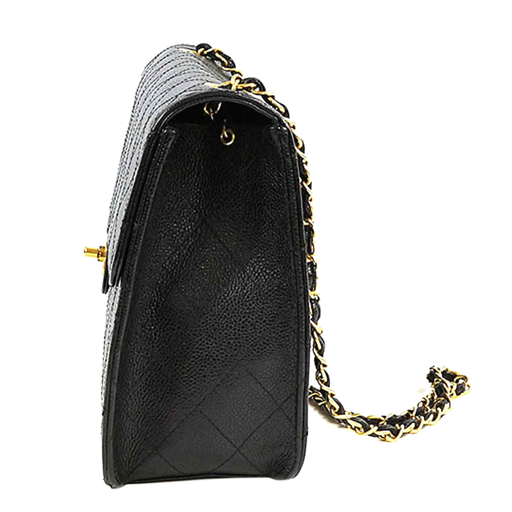 

Chanel Black Caviar Leather Flap Bag