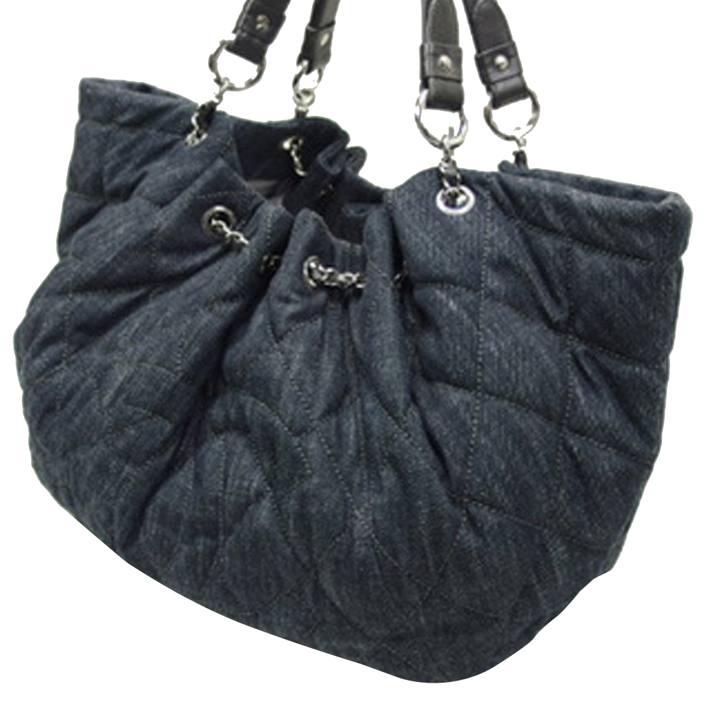 

Chanel Blue Denim Tote Bag