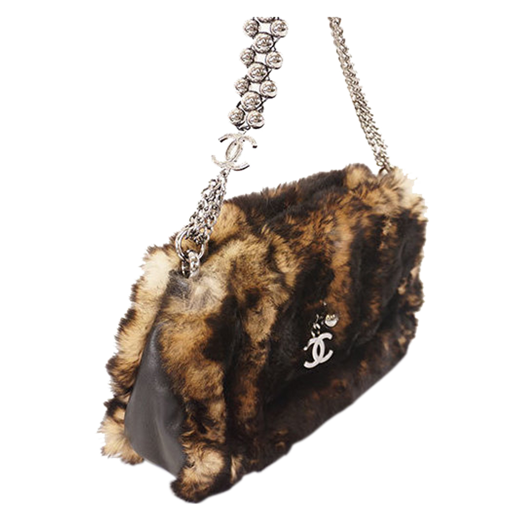 

Chanel Brown Lapin Chain Shoulder Bag