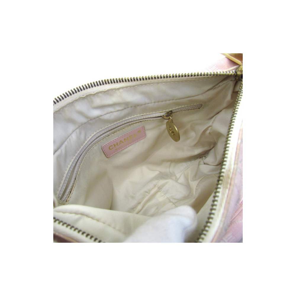 Chanel Pink Nylon New Travel Line Shoulder Bag Chanel