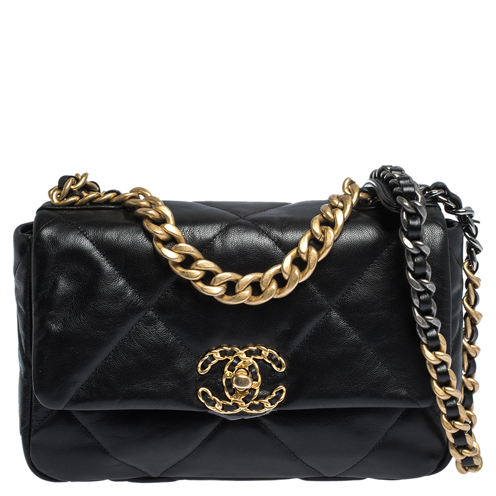 Chanel 19 Medium Black - Designer WishBags