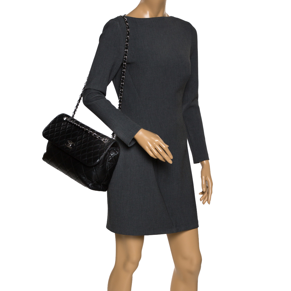 

Chanel Black Quilted Leather In the Business Flap Bag