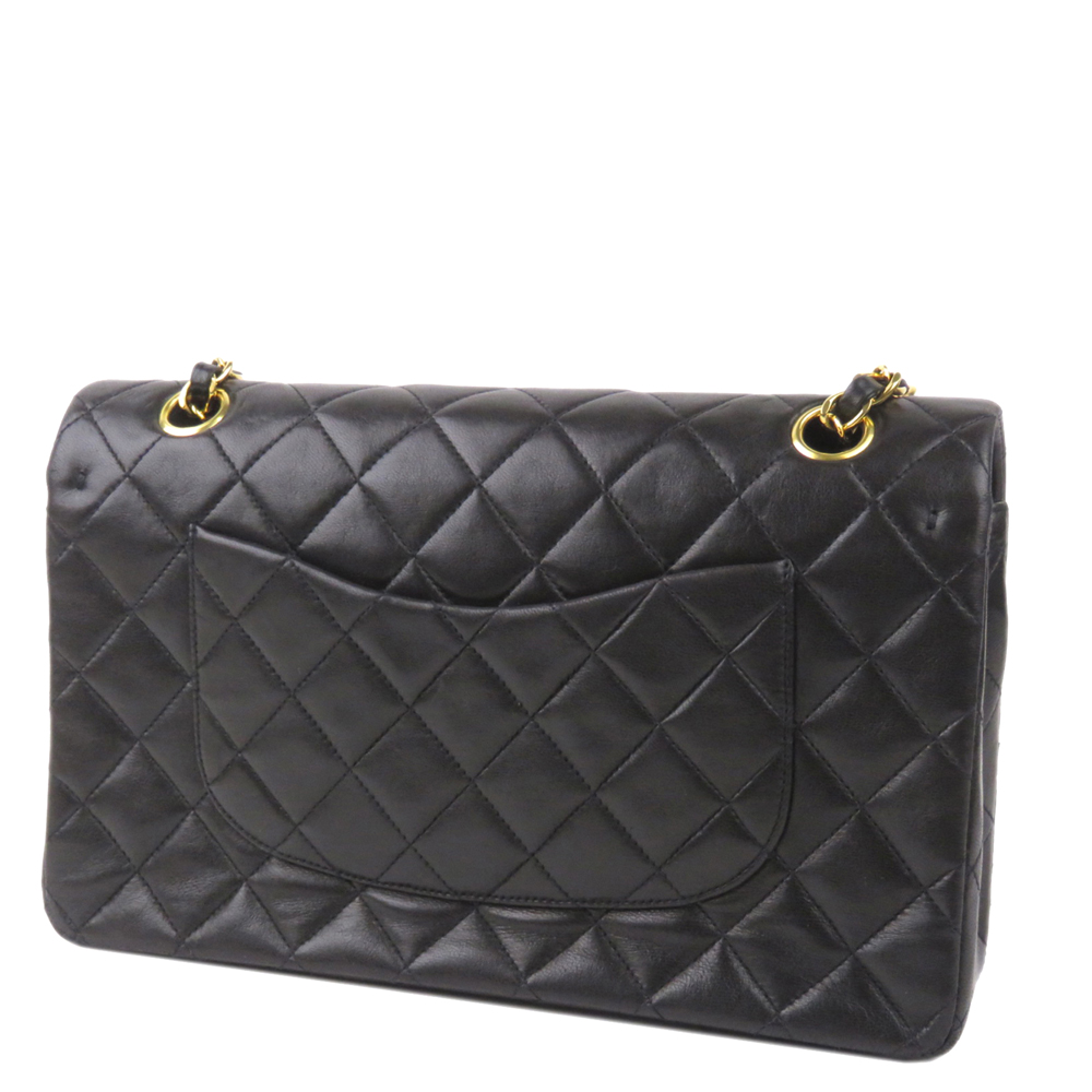 

Chanel Black Quilted Leather Classic Medium Double Flap Bag