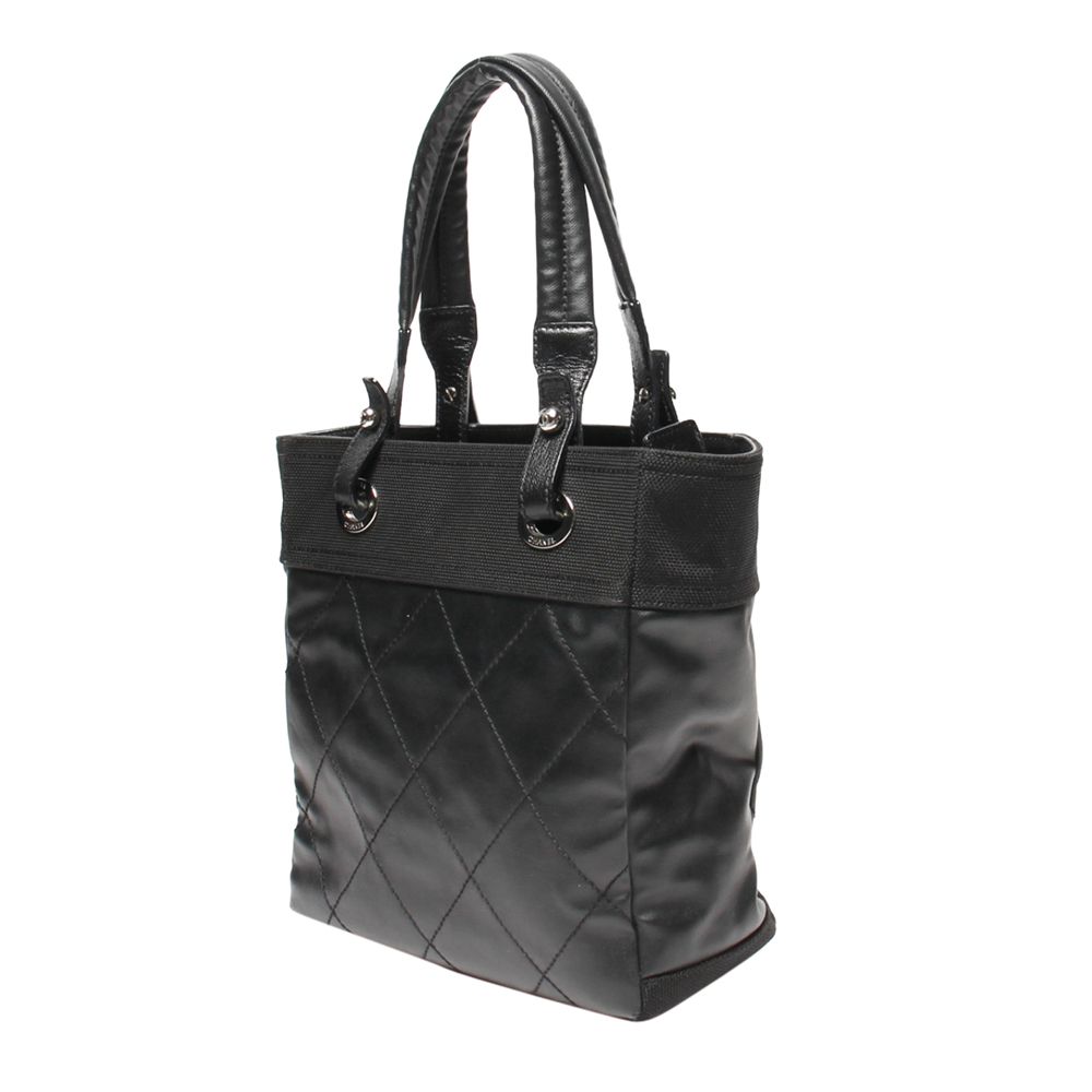 

Chanel Black Leather Paris-Biarritz Tote