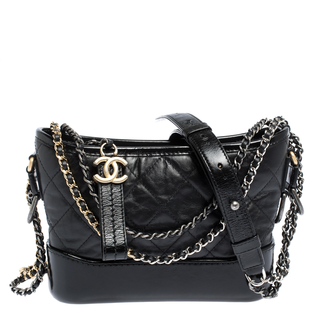 Chanel Black Quilted Leather Small Gabrielle Bag Chanel | TLC