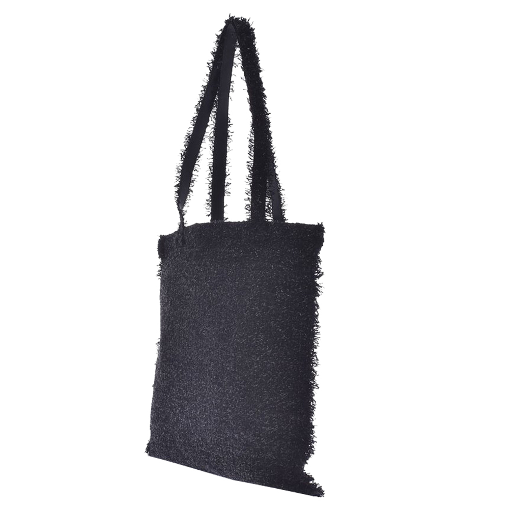 

Chanel Black Tweed Leather Robot Tote Bag