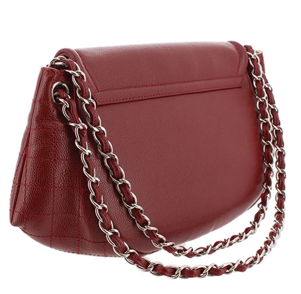 

Chanel Red Caviar Leather Shoulder Bag