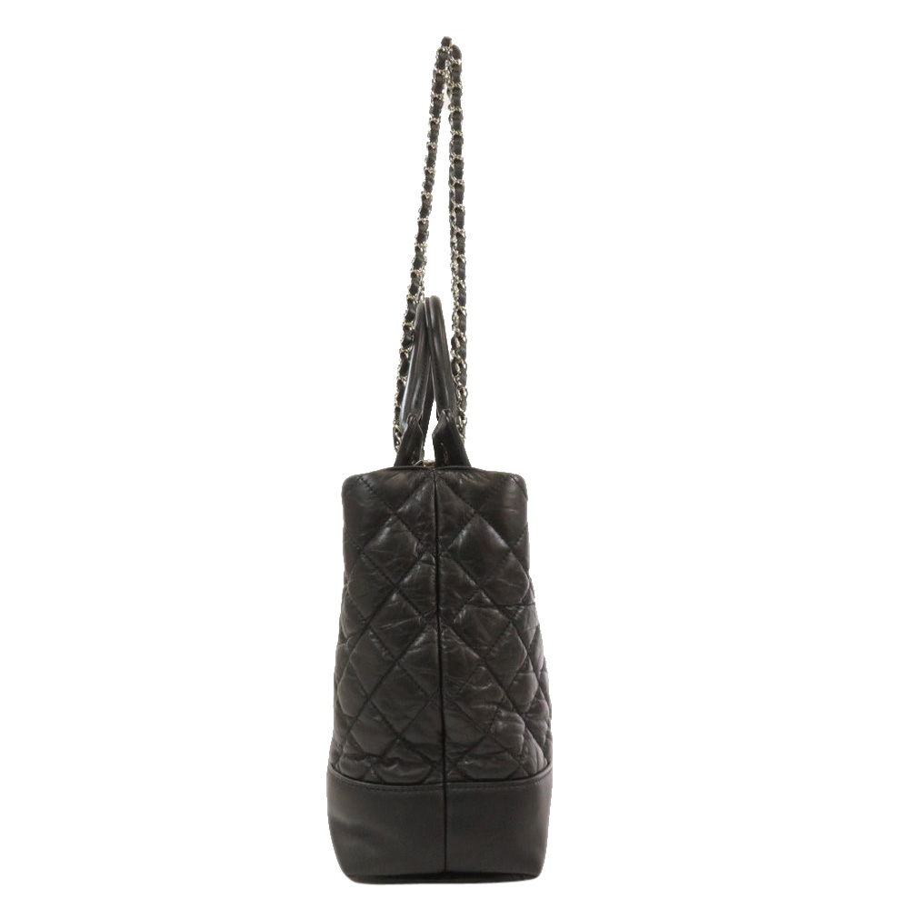 

Chanel Black Quilted Leather Tote Bag
