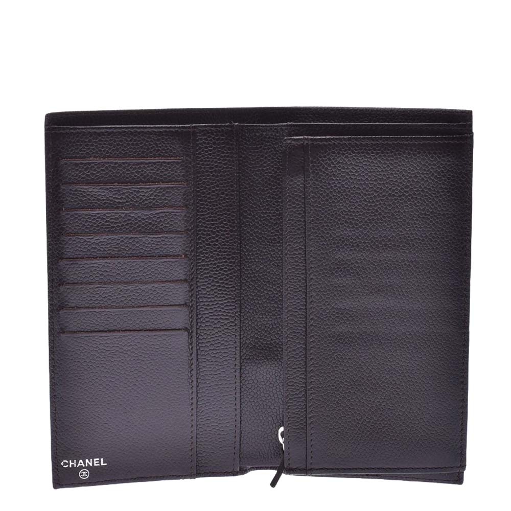 

Chanel Dark Brown Leather Timeless Wallet