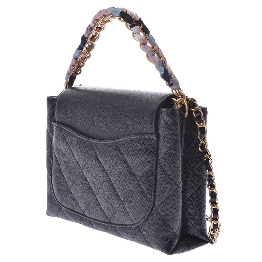 

Chanel Black Caviar Flap Chain Shoulder Bag