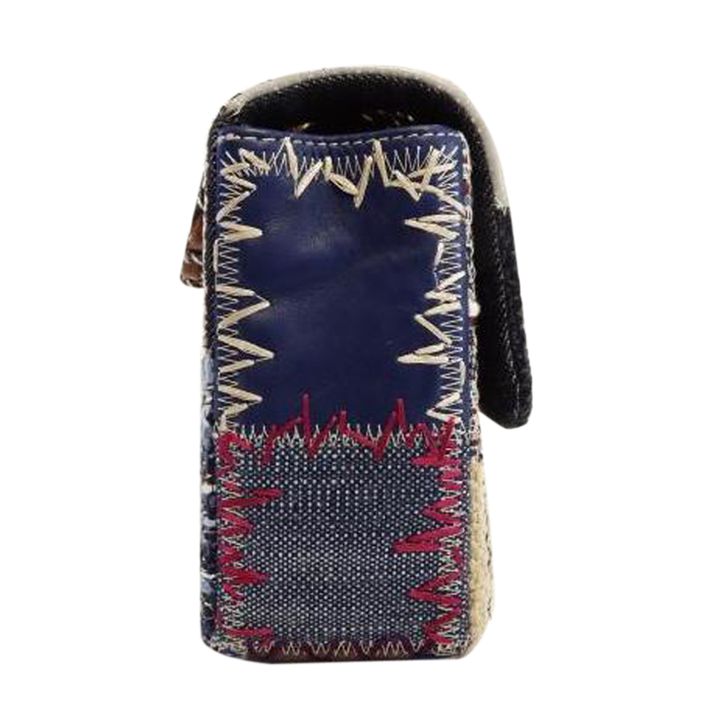 

Chanel Multicolor Patchwork Jumbo Fabric Shoulder Bag
