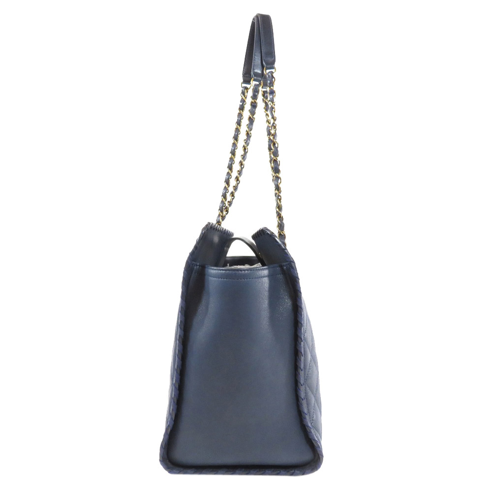 

Chanel Navy Blue Quilted Leather Vintage Shoulder Bag