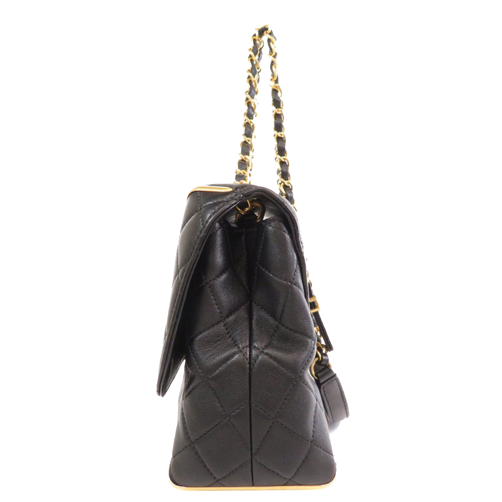 

Chanel Black Quilted Leather Vintage Shoulder Bag