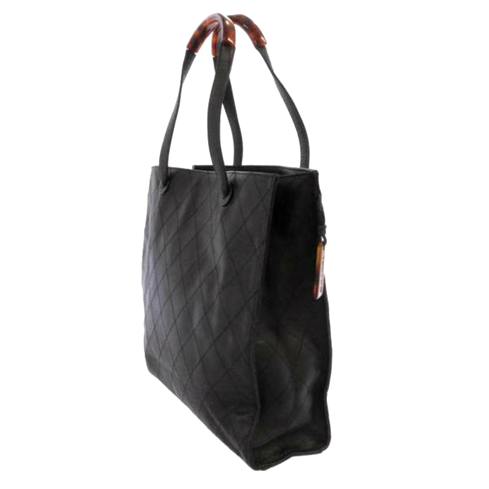 

Chanel Black Caviar Leather Tote Bag