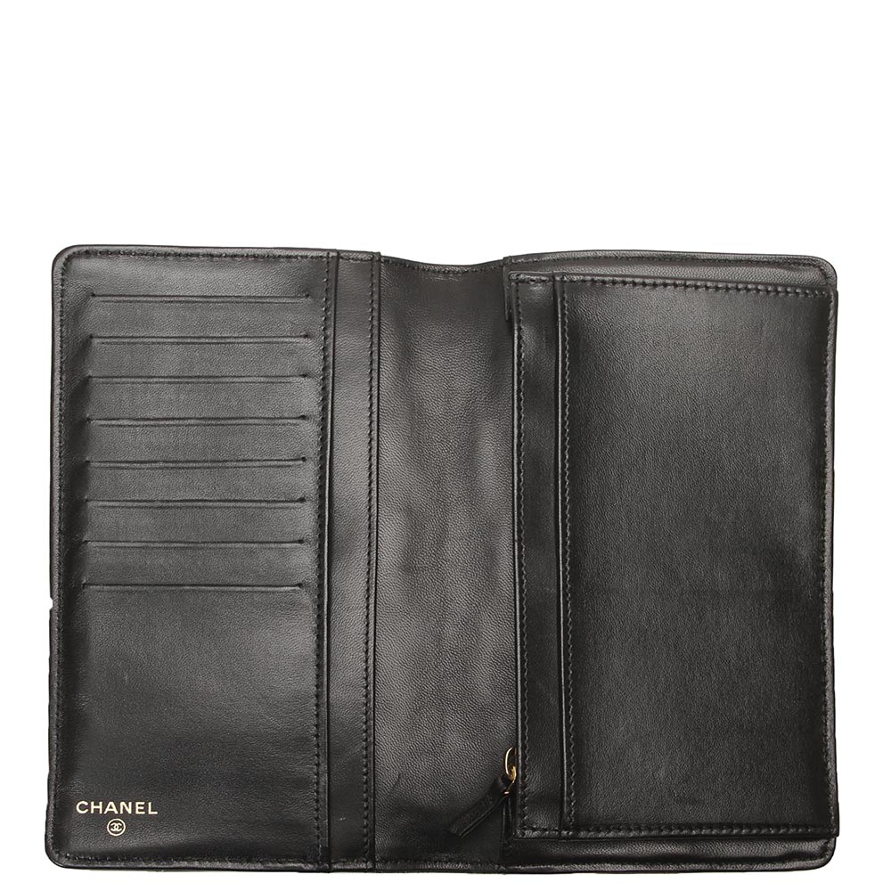 

Chanel Black Patent Leather Puzzle 2.55 Long Wallet