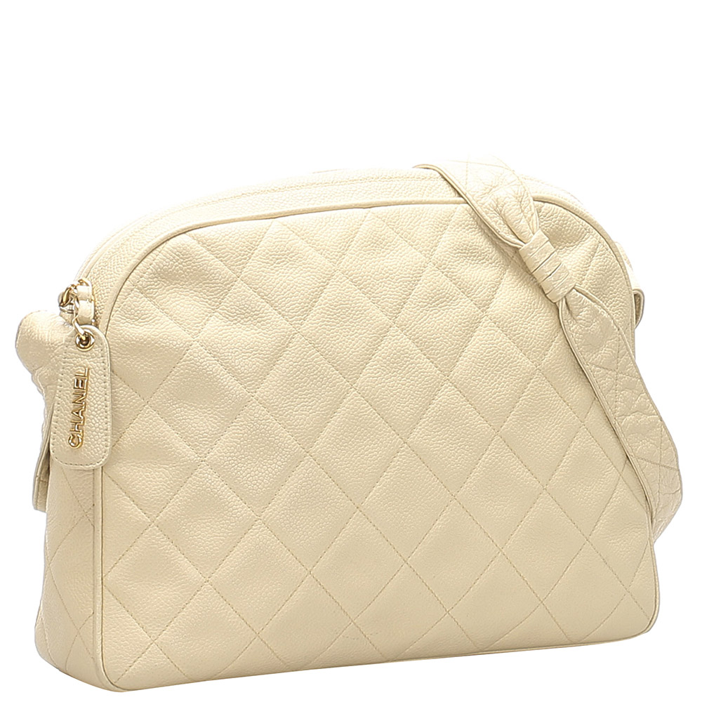 

Chanel Brown/Beige Caviar Leather Crossbody Bag