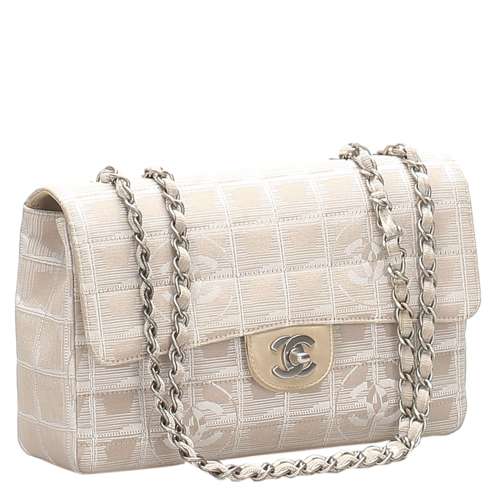 

Chanel Beige/Brown Nylon Shoulder Bag