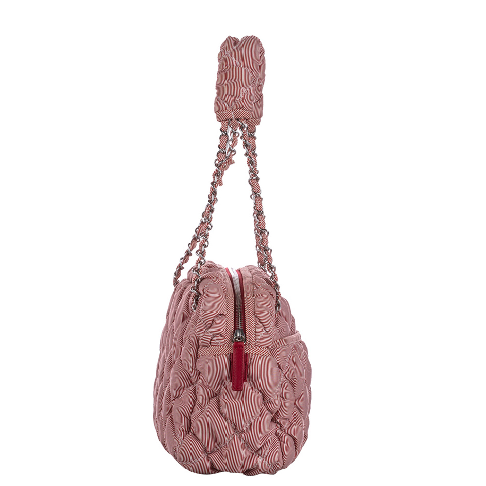 

Chanel Pink Bubble Nylon Classic Shoulder Bag