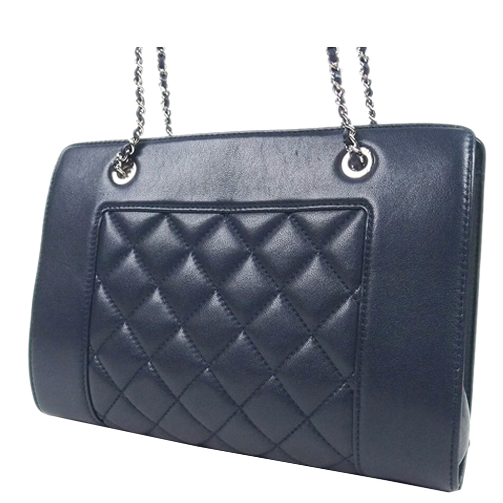 

Chanel Blue Calf Leather Timeless CC Bag