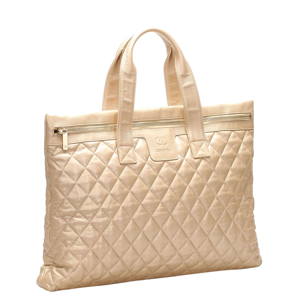 

Chanel Beige Quilted Leather Coco Cocoon Bag