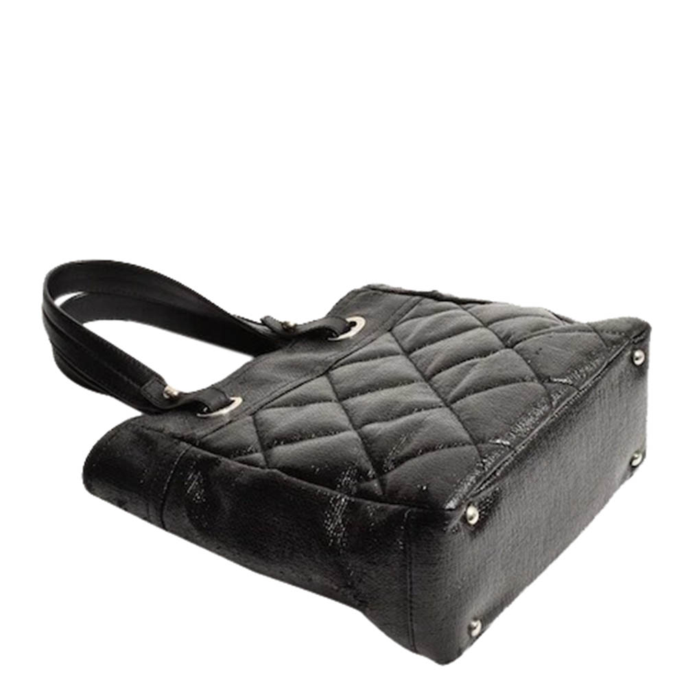 

Chanel Black Leather Paris-Biarritz Tote Bag