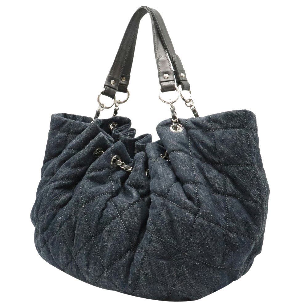 

Chanel Black Denim Coco Cabas Spirit Large Bag