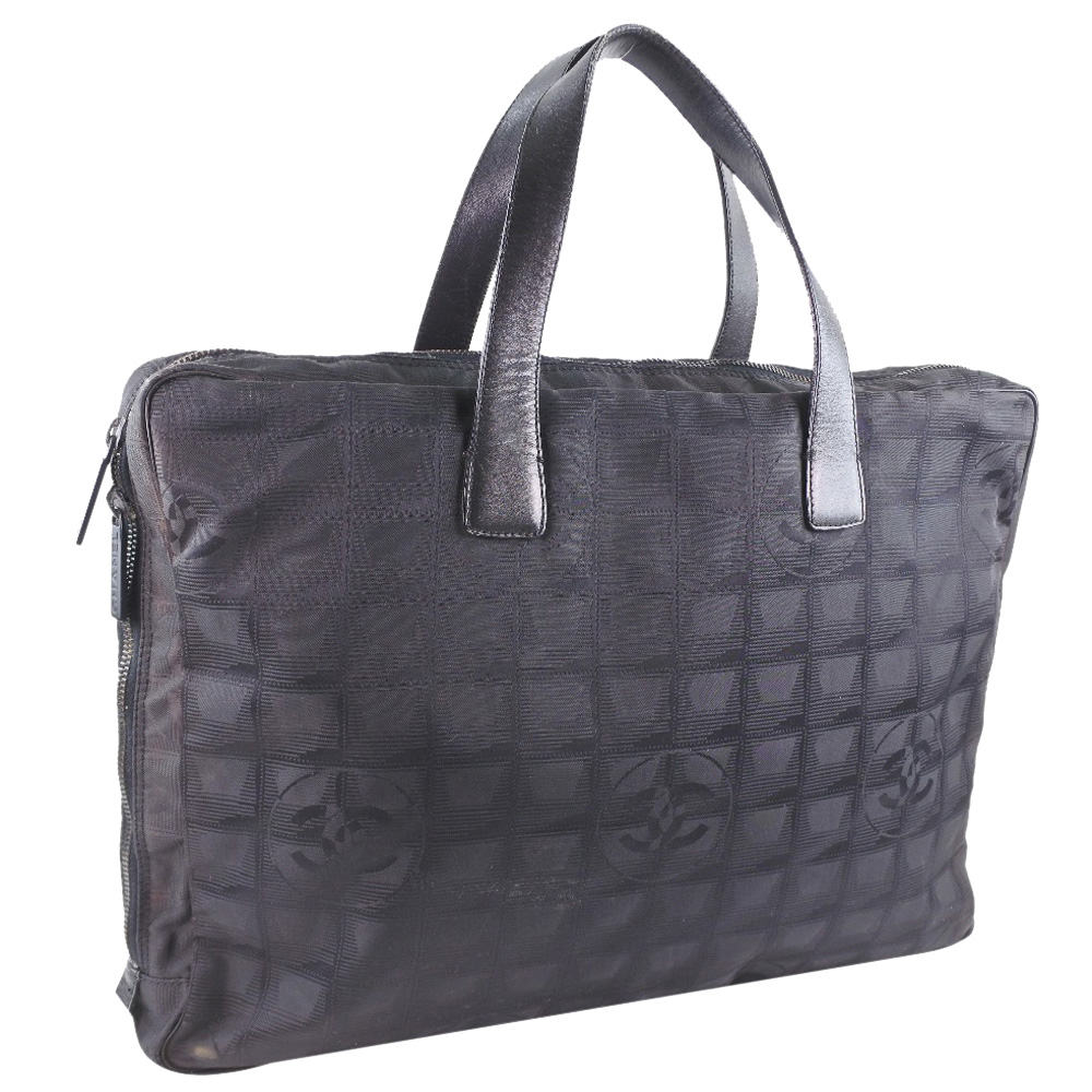 

CHANEL Briefcase New Travel Line Nylon Black Unisex Business Bag