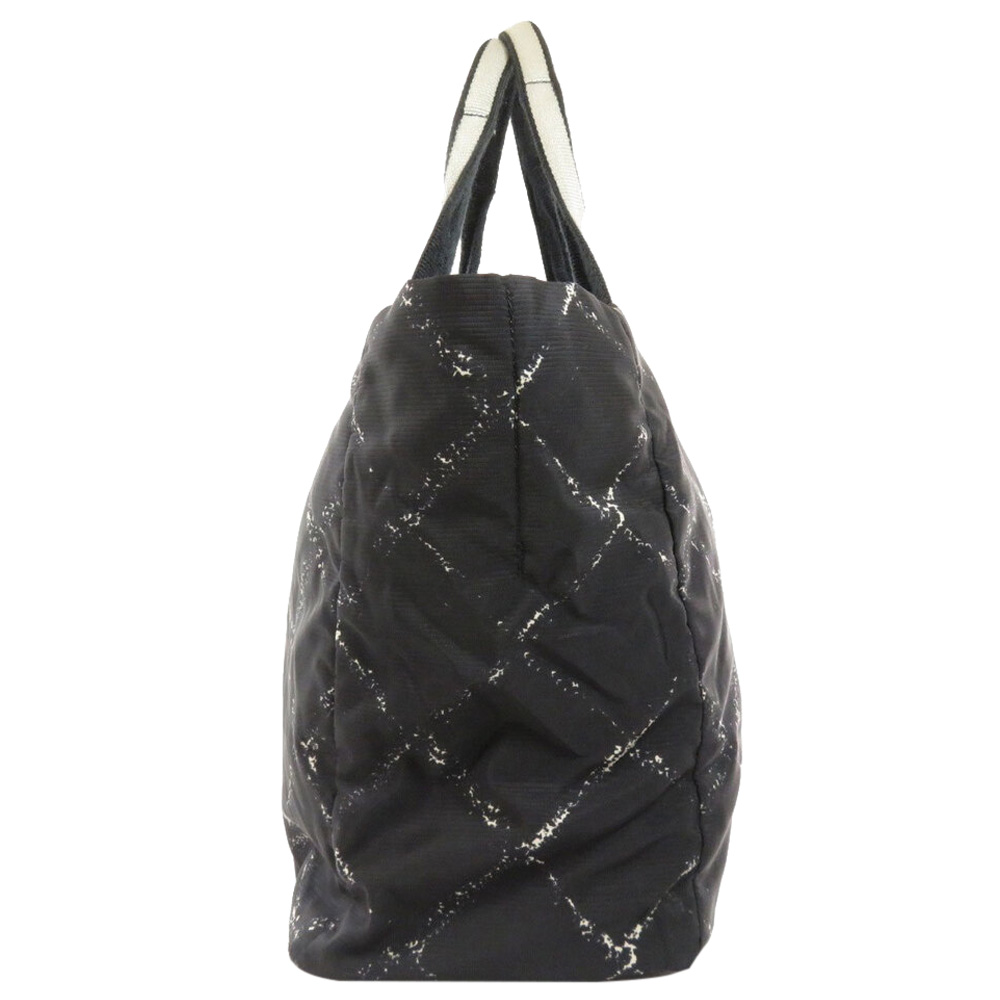 

Chanel Black Nylon Travel Line Tote Bag