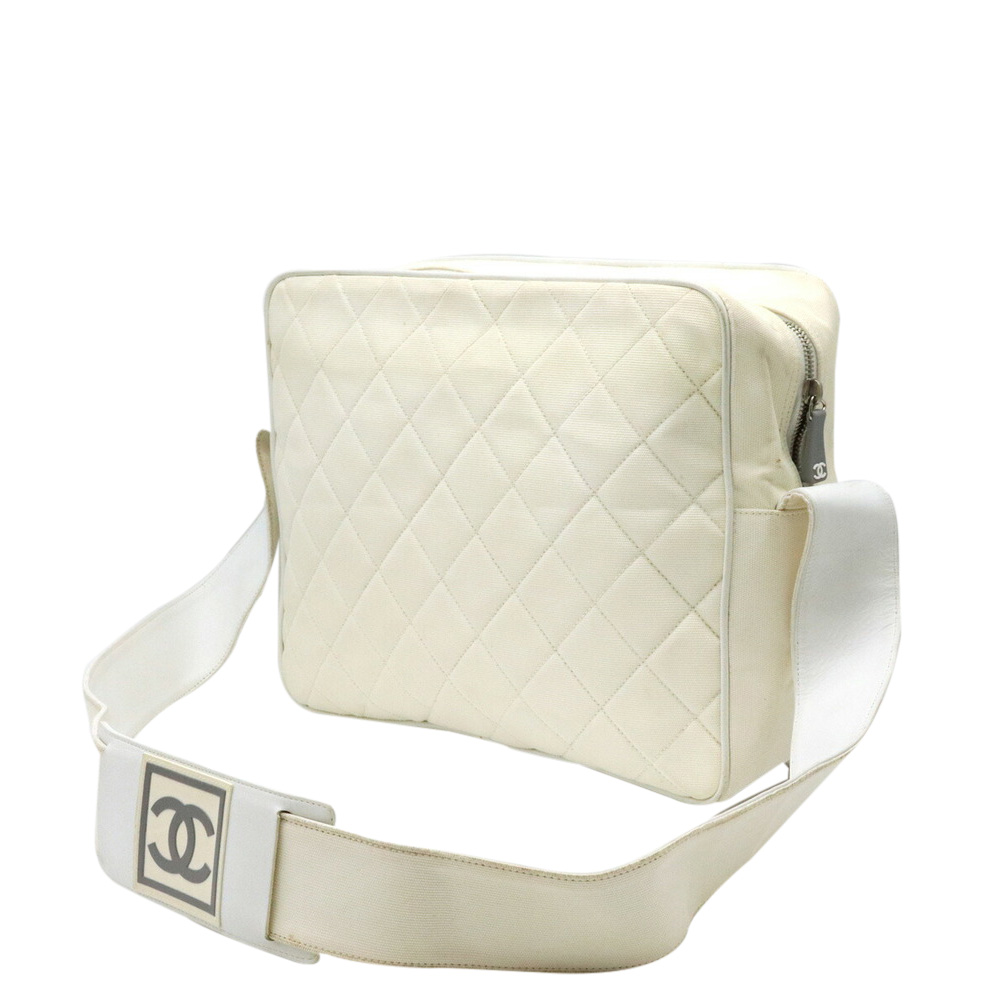 

Chanel White Leather Sports Line Waist Bag