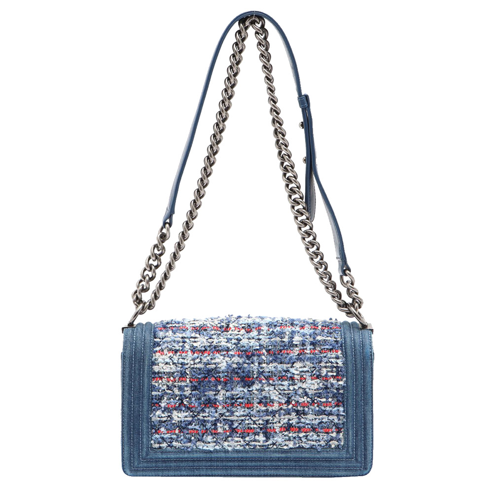 

Chanel Blue Denim/Tweed Boy  Bag