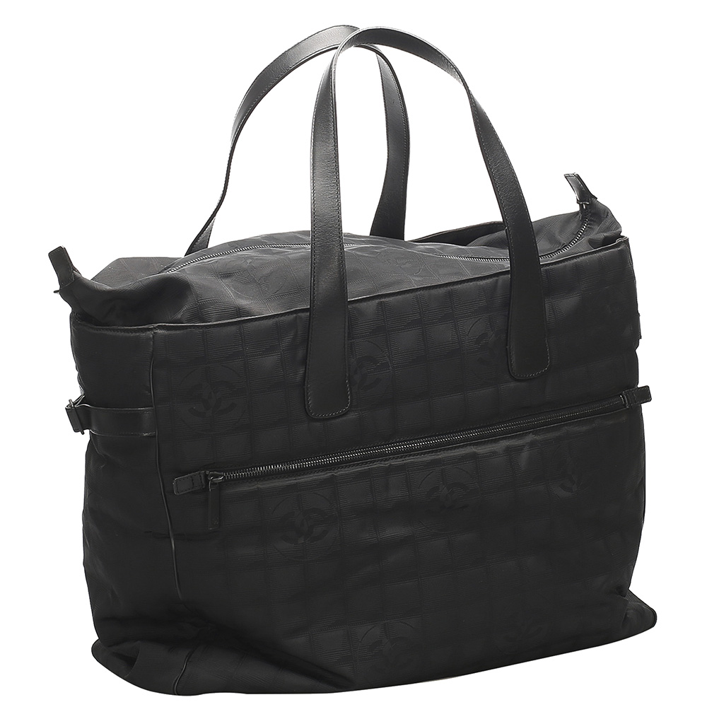 

Chanel Black Nylon New Travel Line Tote Bag