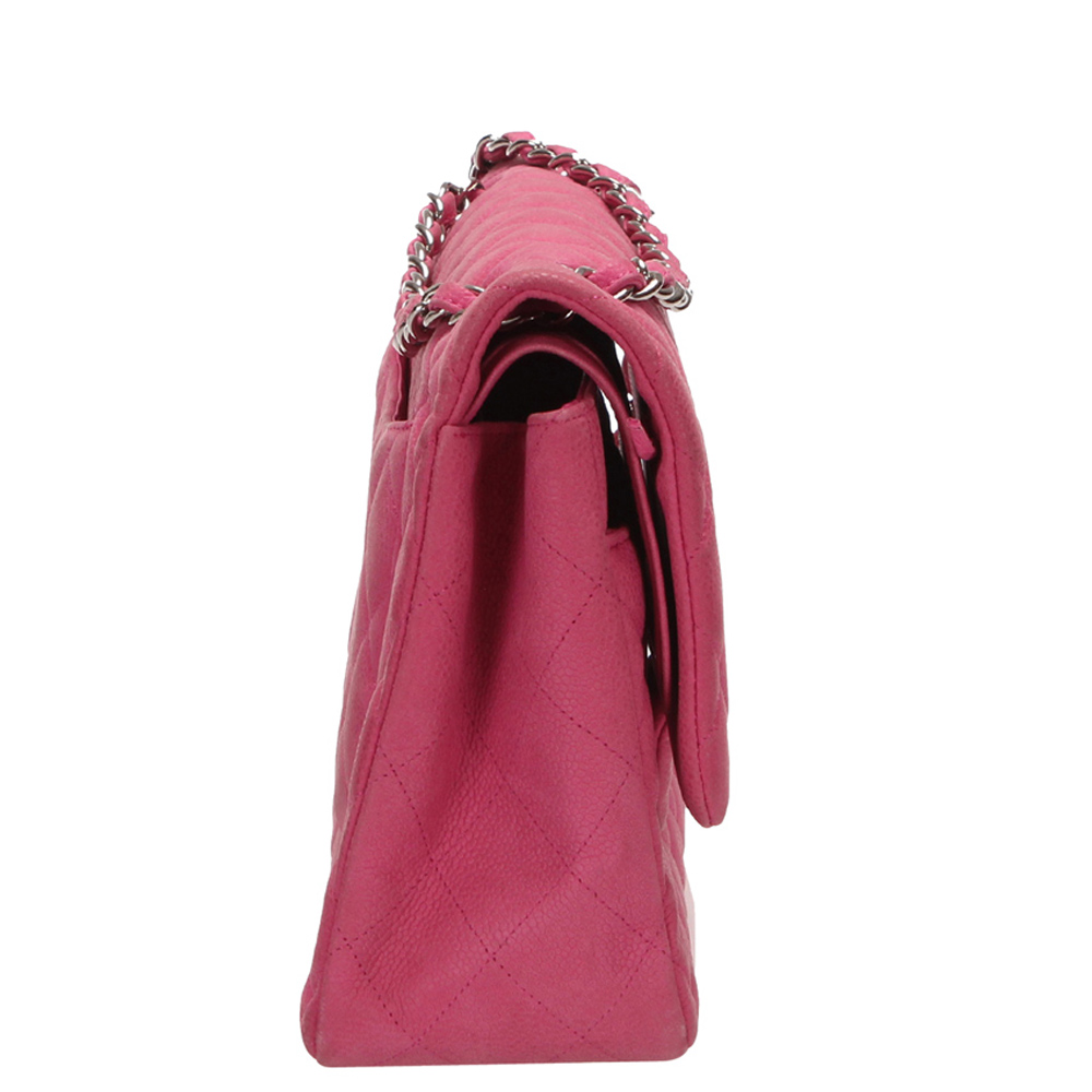 

Chanel Pink Caviar Leather Jumbo Classic Double Flap Bag