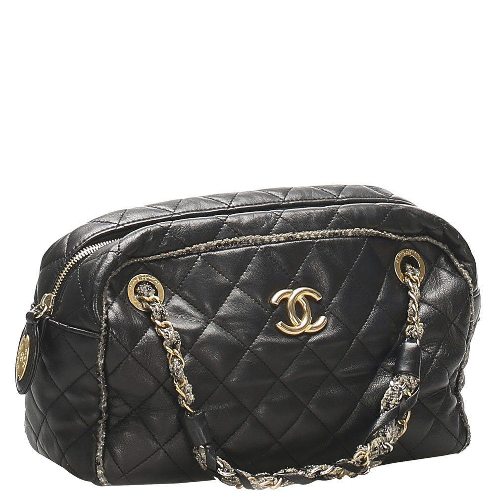 

Chanel Black Lambskin Leather Timeless CC Bag