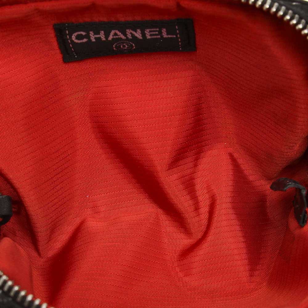

Chanel Black Nylon Travel Line Coin Pouch