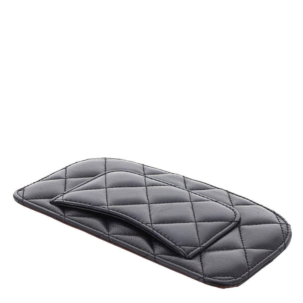 

Chanel Black Quilted Lambskin Leather Coin Pouch