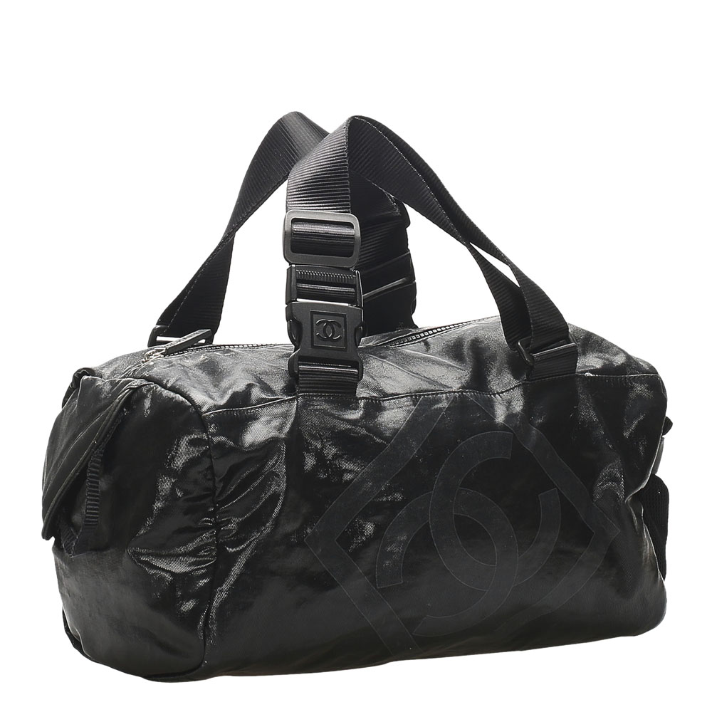 

Chanel Black Sports Line Nylon Duffle Bag