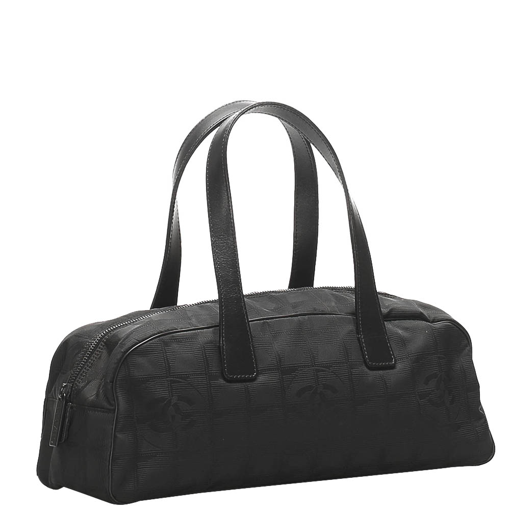 

Chanel Black Canvas Travel Line Bag