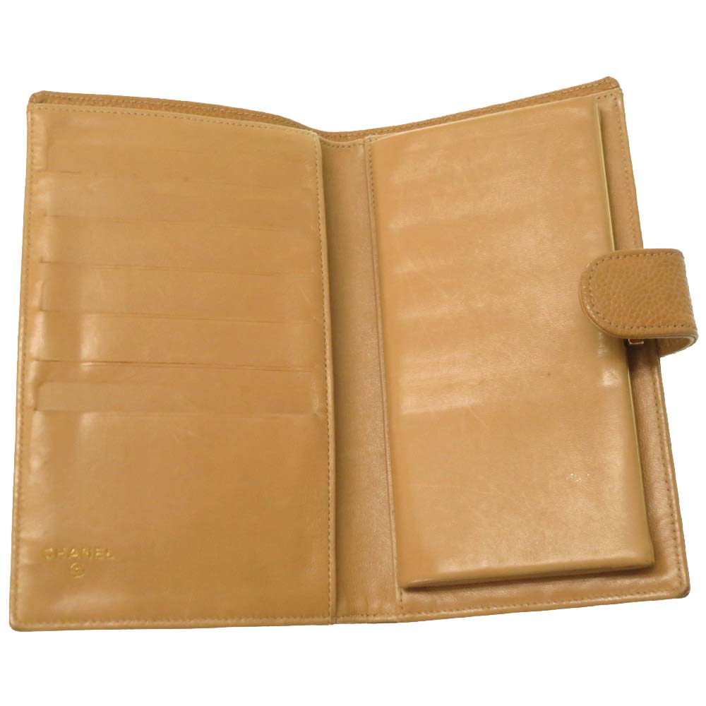 

Chanel Beige Caviar Leather Long Wallet