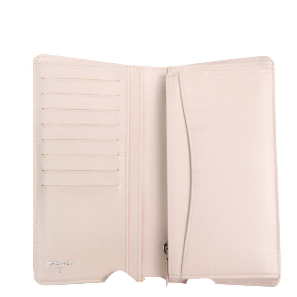 

Chanel Beige/Pink Caviar Leather Long Wallet