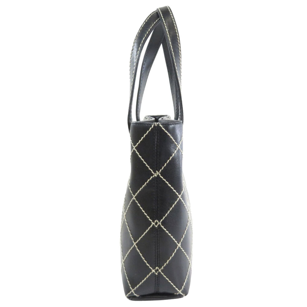 

Chanel Black Wild Stitch Leather Tote Bag